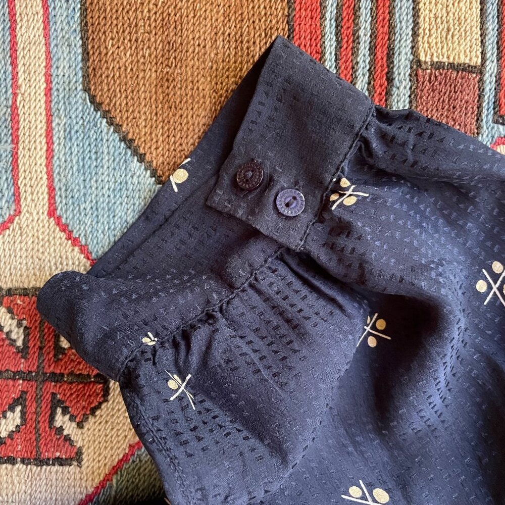 Sessun french silk button up blouse size small - Picture 4 of 4